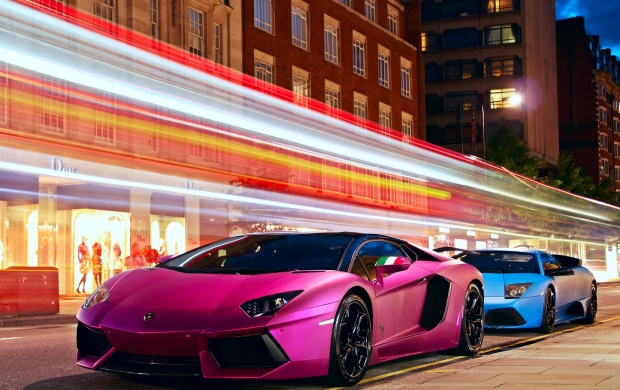 Lamborghini Pink Car