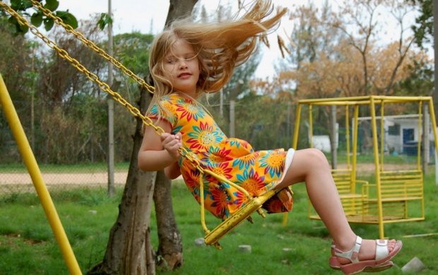 Little Girl On Swing (click to view)