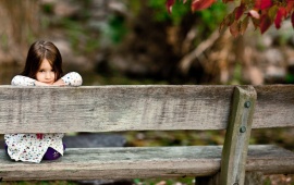 Little Girl On The Bench