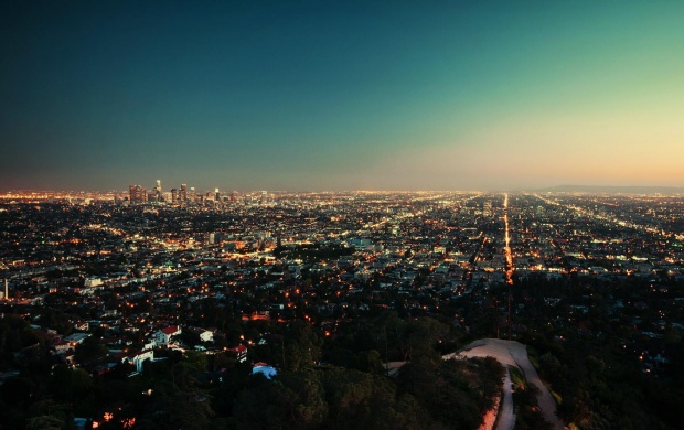Los Angeles City At Night