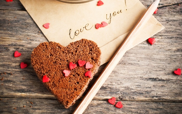 Love Letter And Chocolate Heart (click to view)