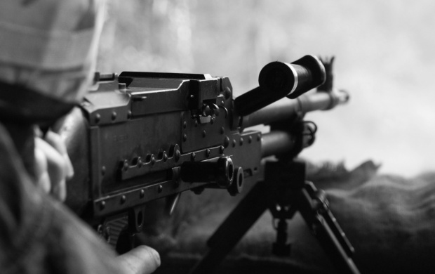 Machine Gun Soldier Firearm