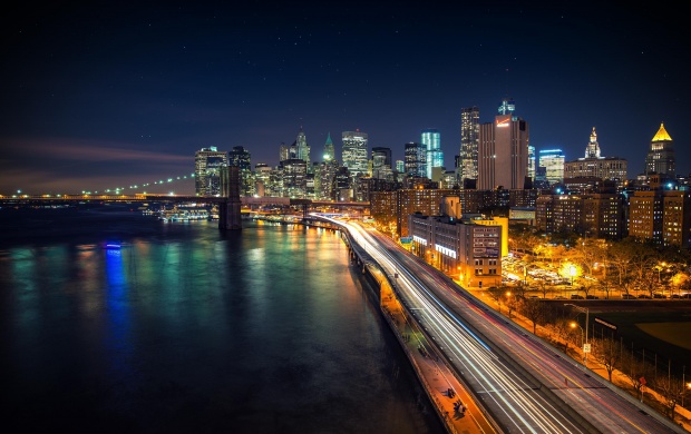 Manhattan Nights With The Bright Lights Of The City (click to view)