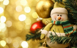 Merry Christmas Snowman Decoration