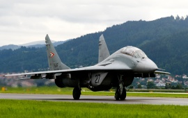 Mig 29 Fighter Jet On The Runway