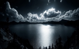 Moon Night Lake