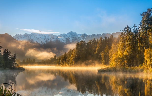 Morning Mist On A Lake
