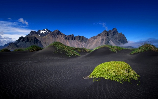 Mountains Black Sand Iceland
