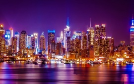 New York City Hudson River Lights