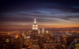 New York City Skyline And Empire State Building