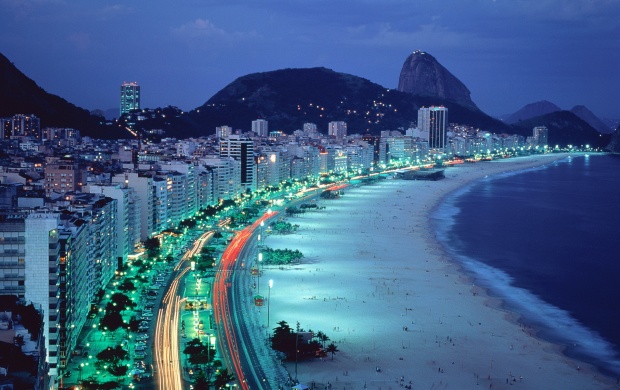 Night City Beach in Brazil