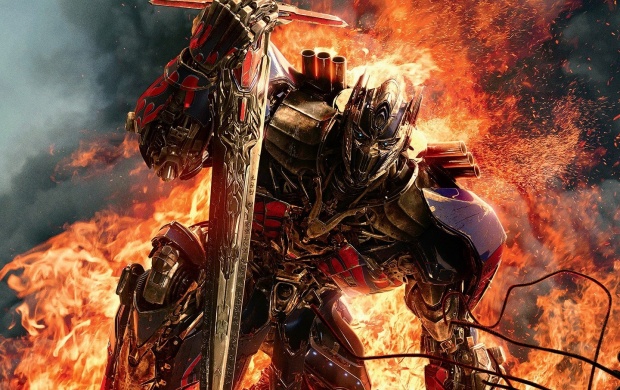 Optimus Prime With Sword Transformers 2014
