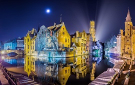 Panorama Of Bruges Belgium