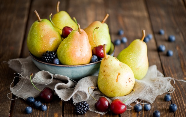 Pears And Blackberries
