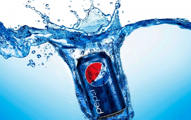 Pepsi Can In Water