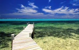 Pier Into The Azure Water