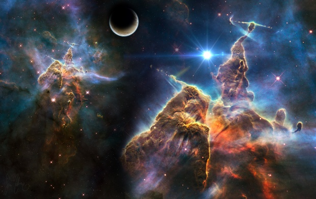 Pillars Of The Carina Nebula (click to view)