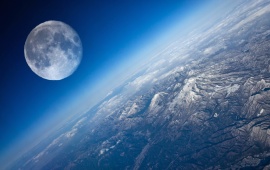 Planet Earth Satellite Moon