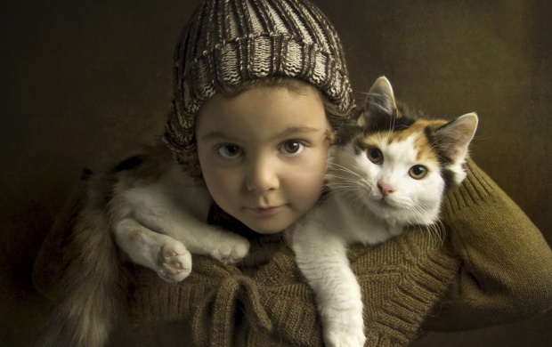 Portrait Girl With Cat (click to view)