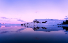 Purple Sunset and Reflection