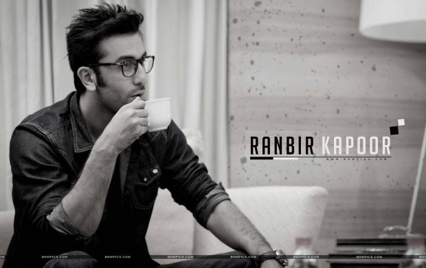 Ranbir Kapoor Drinking Coffee