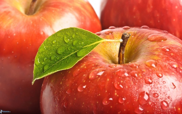 Red Apple On Drop (click to view)