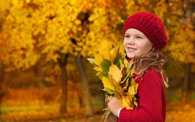 Red Hat Girl And Autumn Branch (click to view)