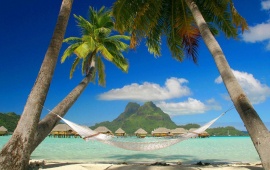 Relax on Hammock in Bora Bora