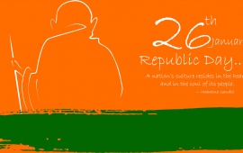Republic Day With Mahatma Gandhi