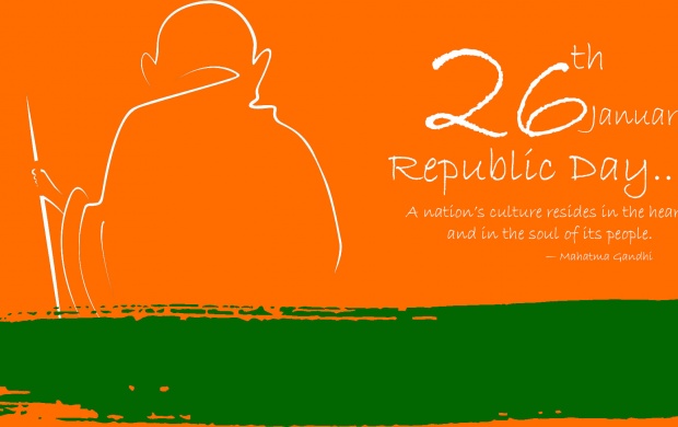 Republic Day With Mahatma Gandhi (click to view)