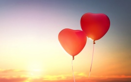 Romantic Heart Balloon Love