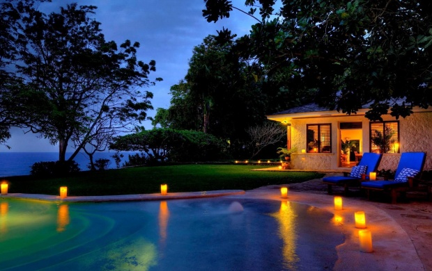 Romantic Resort at Night (click to view)