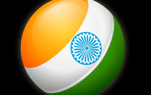Round India Flag (click to view)