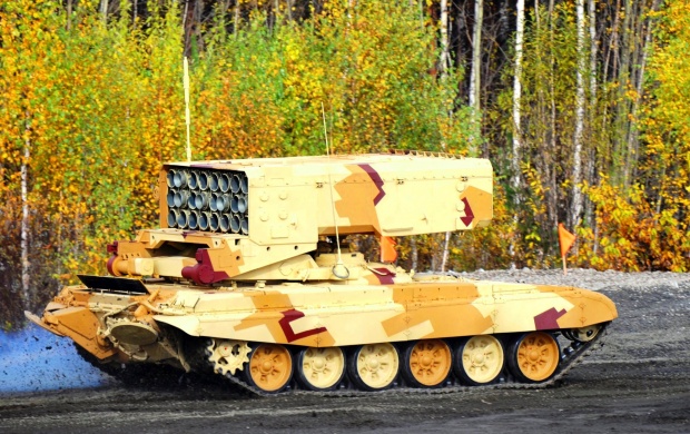 Russian Multiple Launch Rocket System (click to view)