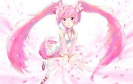 Sakura Miku With Pink Flower