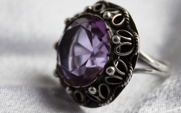 Silver Ring With Amethyst (click to view)