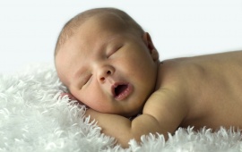 Sleeping Babies With Open Mouth