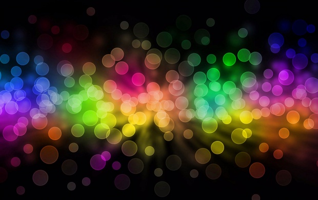 Small Colorful Bright Circles Abstract (click to view)