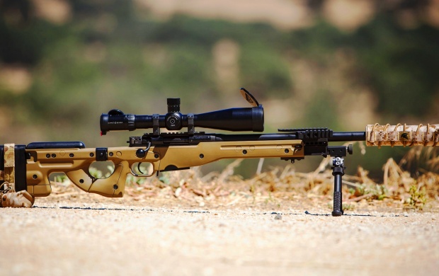 Sniper Rifle Optics Bipod