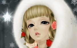 Snow Maiden Anime Girl