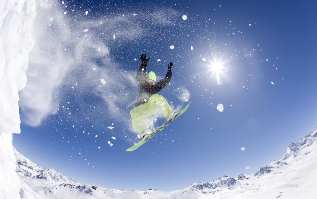Snowboarder Jumping (click to view)