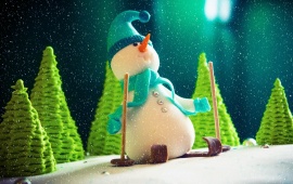 Snowman Christmas Tree Holiday