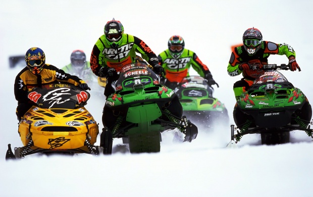 Snowmobile Racing (click to view)