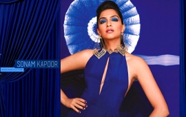 Sonam Kapoor In Blue Dress