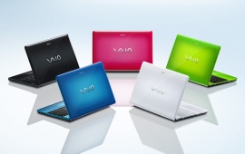 Sony Vaio Colorful Laptop