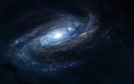 Space Blue Galaxy