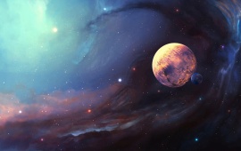 Space Nebula Satellite