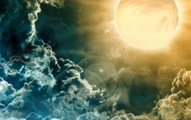 Space Sun Clouds