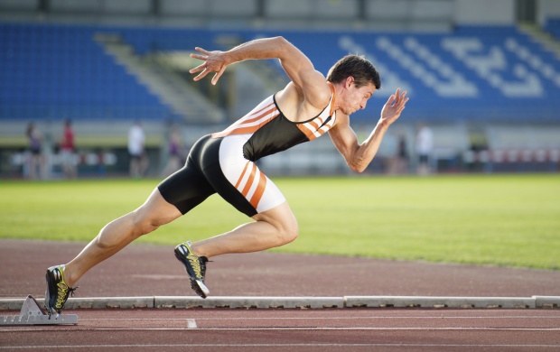 Sprinter Game Athlete Running Man (click to view)