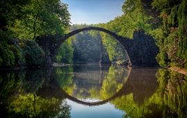 Stone Bridge Lake Reflection